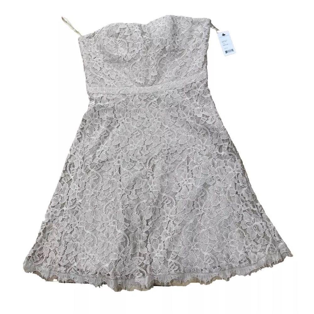 Diane Von Furstenberg Dress Amira Lace Strapless Women Desert Sand Boho New 6